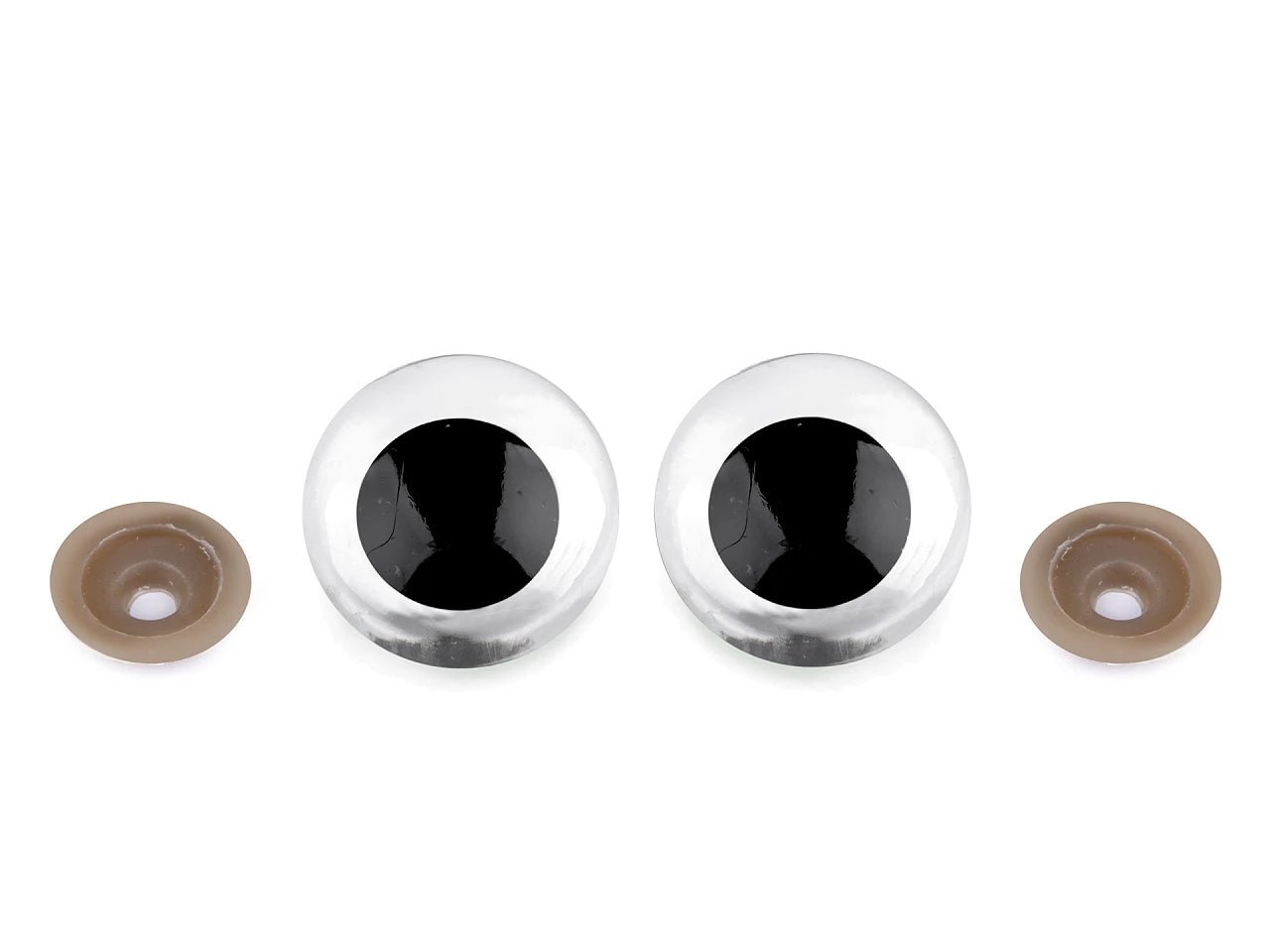 Transparente Spielzeugaugen Ø30 mm (2 Paare pro Packung)