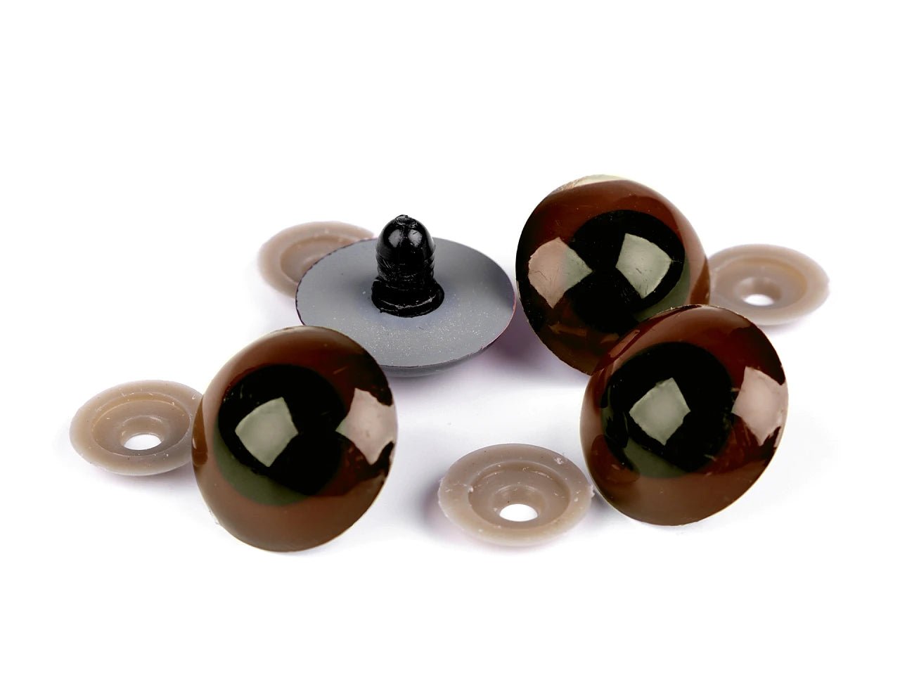 alt
Yeux pour jouets Ø30 mm verts (2 paires par paquet)