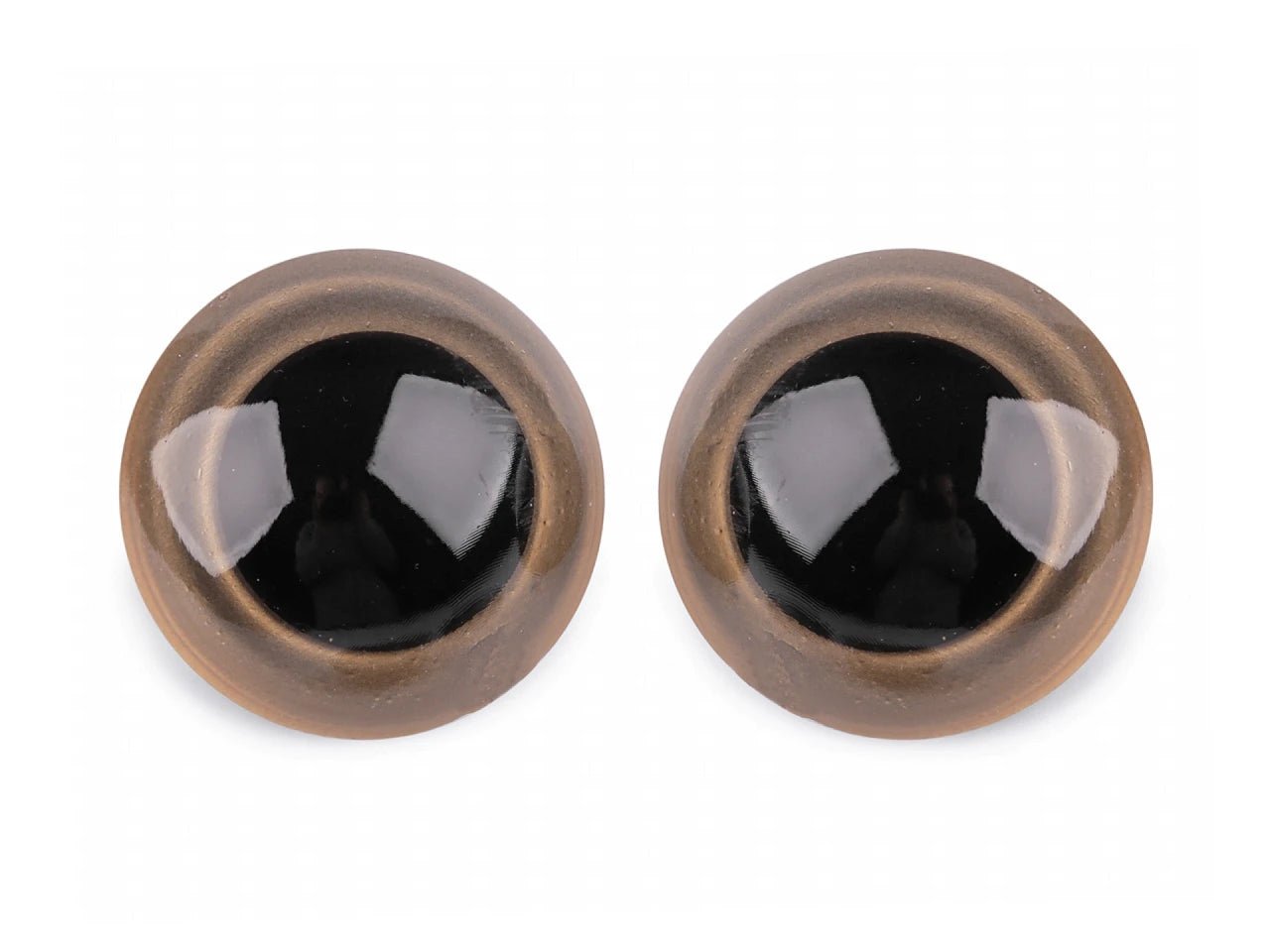 Yeux pour peluches Ø40 mm marron (1 paire par emballage)