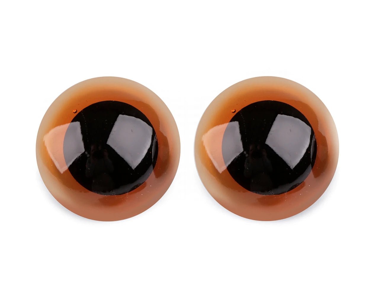 Toy eyes Ø40 mm brown-orange (1 pair per pack)