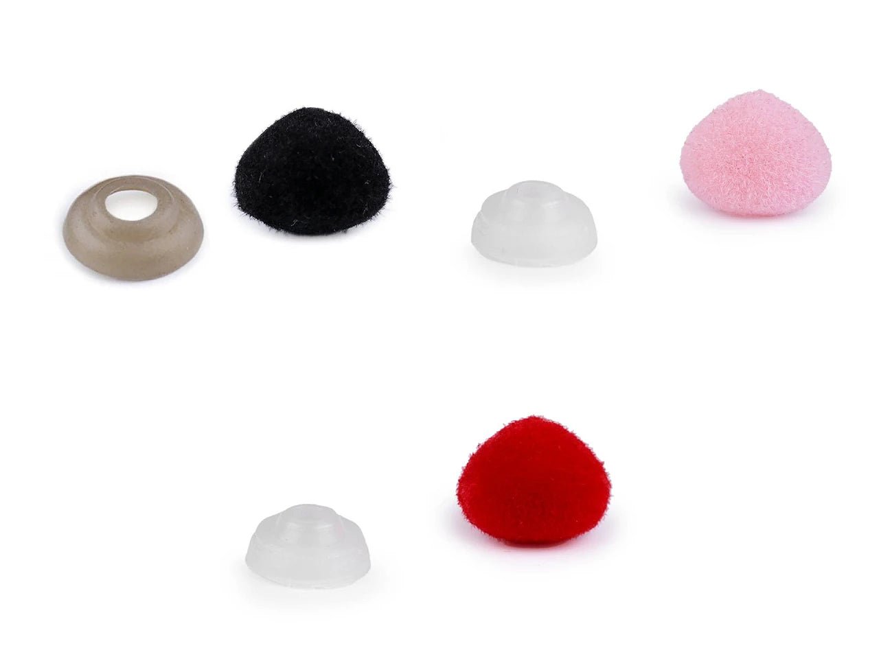 Nez pour jouet 10x12 mm mm rouge (lot de 5 pièces)