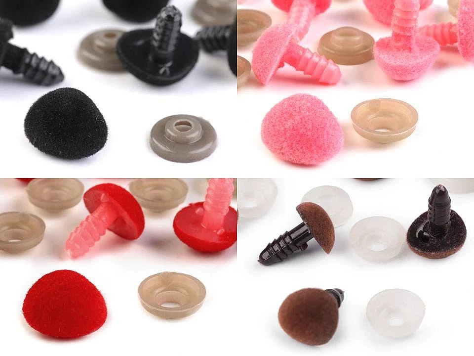 Spielzeugnase 11x14 mm-grau (10 Stück im Paket)