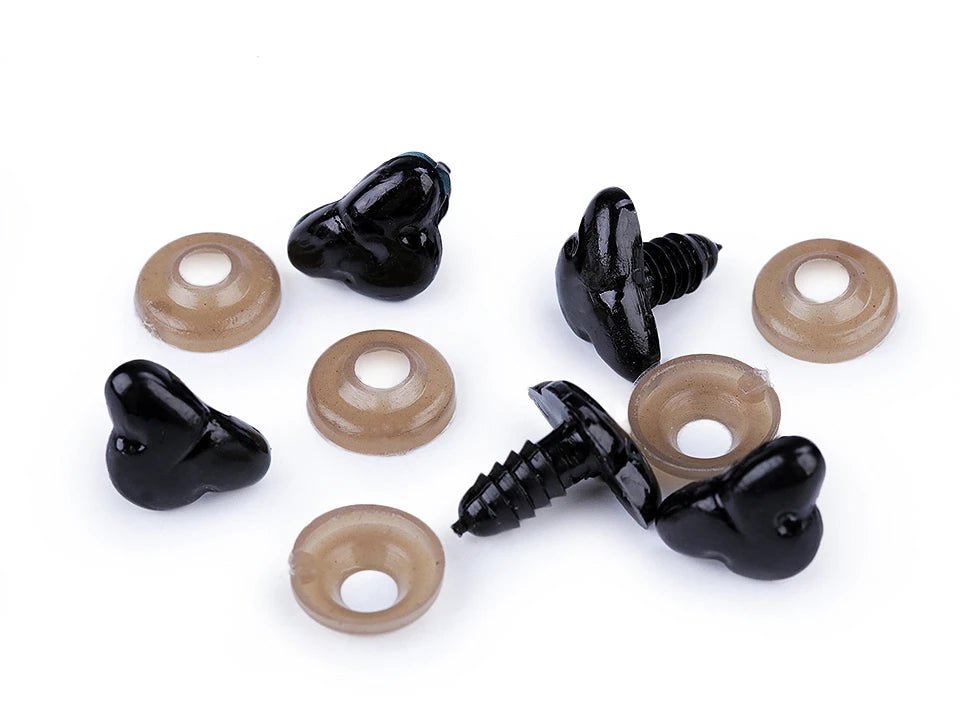 Spielzeugnase 11x17 mm – schwarz (5 Stück im Paket)