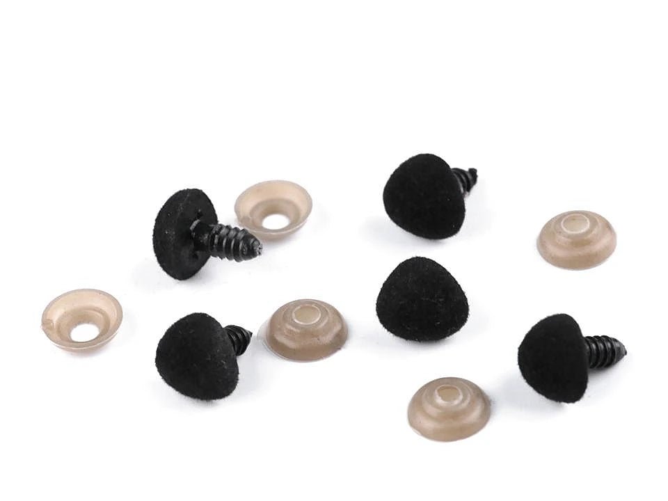 Spielzeugnase 14x15 mm, schwarz (5 Stück pro Packung)