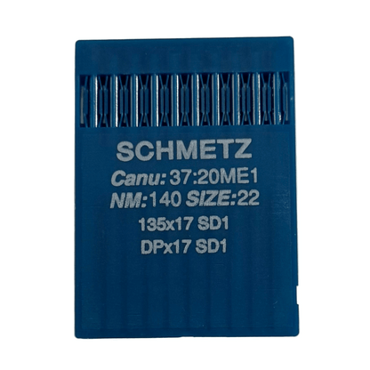 Image de l’aiguille pour machine à coudre industrielle SCHMETZ DPx17 (135x17) SD1 pour cuir - 10 pièces – disponible chez Šarlotes audumi
