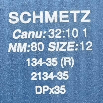 DPx35, 134-35 R — SCHMETZ-teollisuusompelukoneen neulat, yleismalliset, 10 kpl.