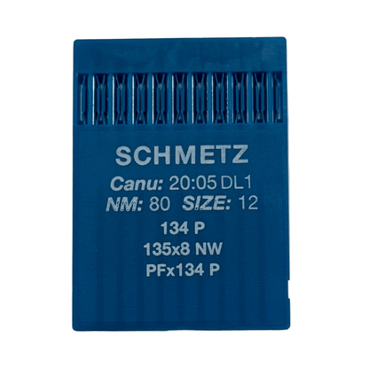 Image d’une aiguille pour machine à coudre industrielle SCHMETZ DPx5 (134) P pour cuir - 10 pièces – disponible chez Šarlotes audumi