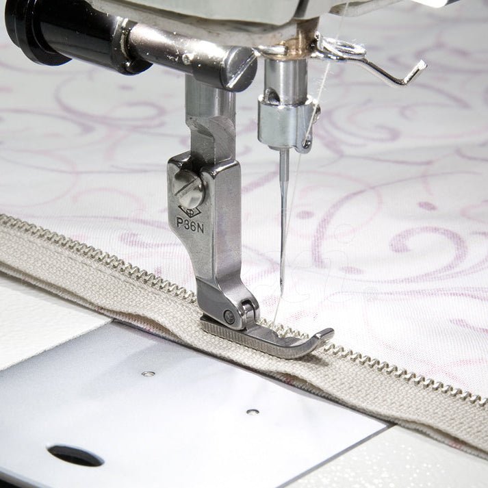 alt
Image of an industrial sewing machine presser foot - right side for zippers, narrow – available at Charlotte's Fabrics