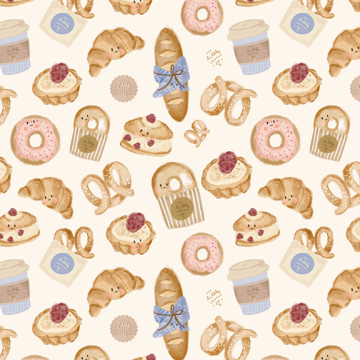 Premium 100% puuvillakangas – beige Pariisissa