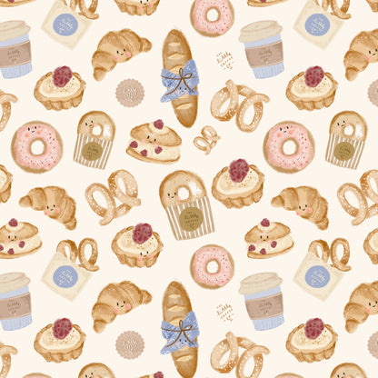 Premium 100% puuvillakangas – beige Pariisissa