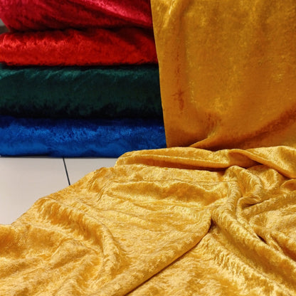 Velours à effet froissé - doré 160 g/m²