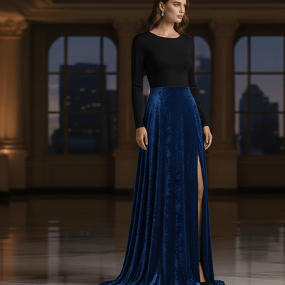 Image of velvet with elastane - royal blue 240 g/m² – available at Šarlotes audumi