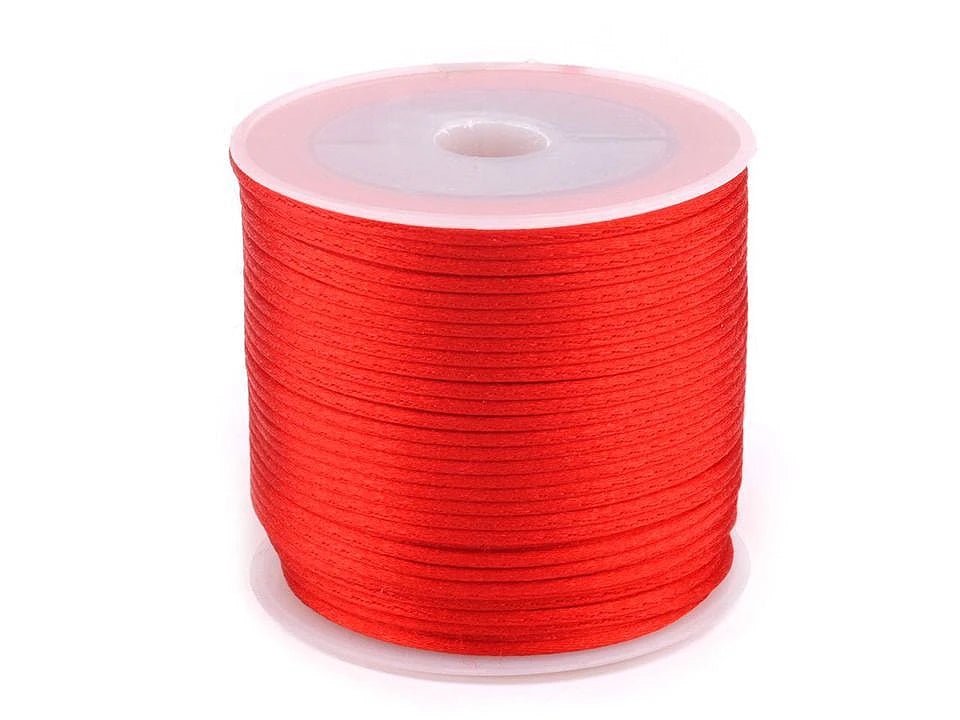 Image avec cordon en satin Ø1 mm (rouleau de 30 m)|de différentes teintes – disponible chez Šarlotes audumi