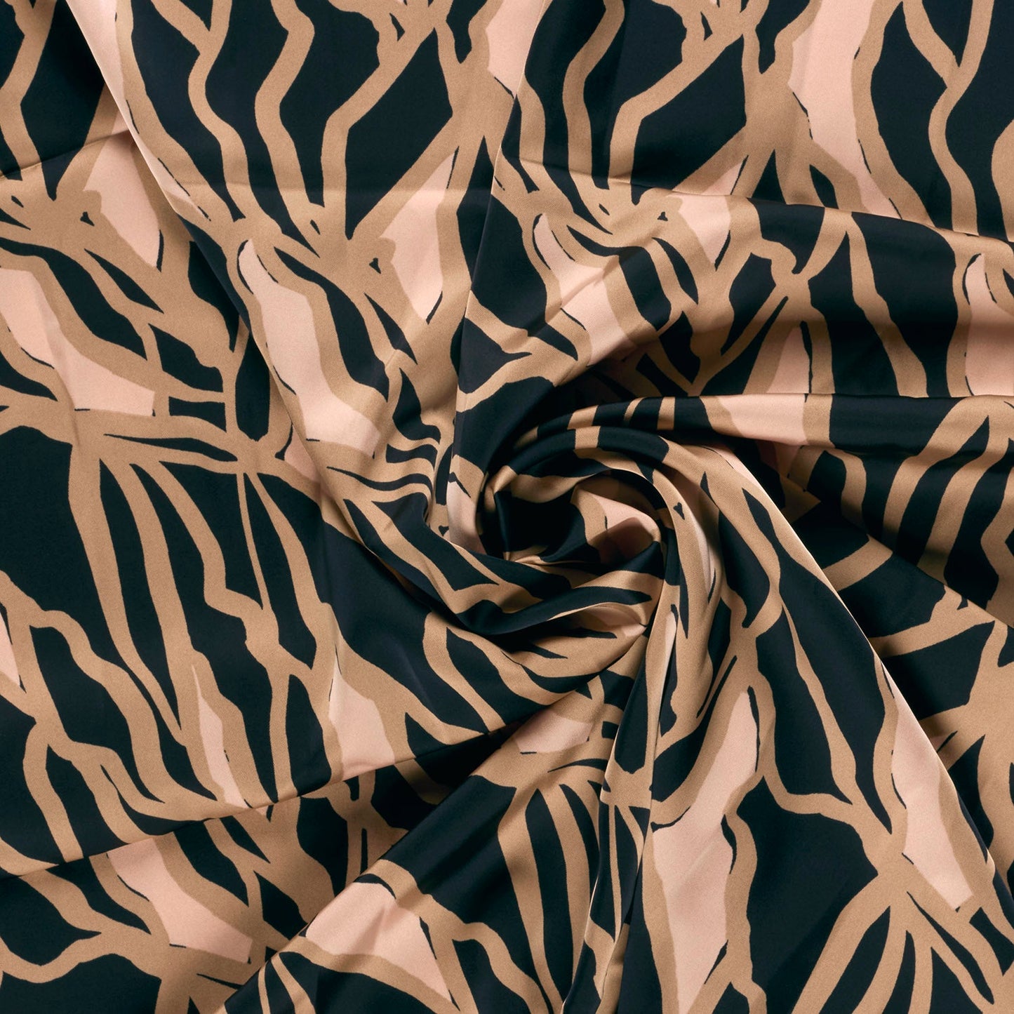 Image avec motif satiné abstrait brun et noir 185 g/m² – disponible chez Šarlotes audumi