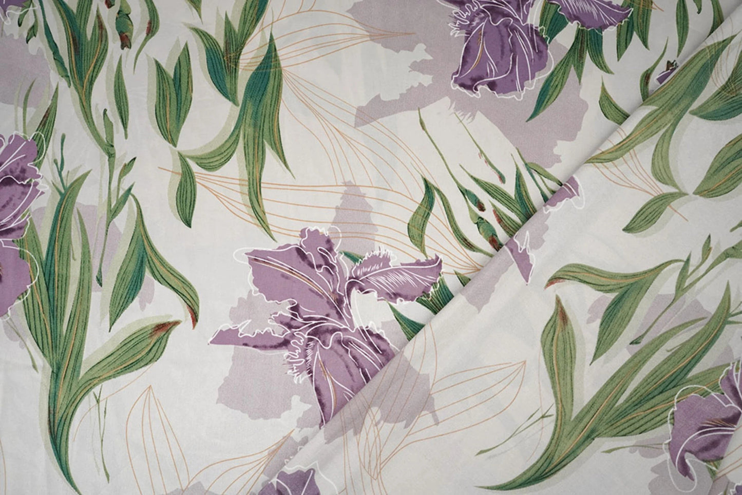 Satin avec élasthanne - orchidée lilas 80 g/m²