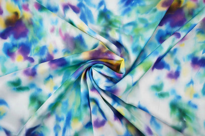 Attēls ar Satīns ar elastānu-zils krāsu motīvs – pieejams internetā Šarlotes audumi