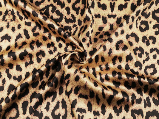 Image of satin leopard – available online at Šarlotes audumi
