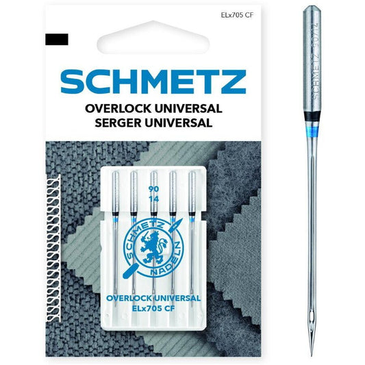 Image of SCHMETZ universal overlock and coverlock needles ELx705 CF - No. 90 (5 pcs) – available at Šarlotes audumi