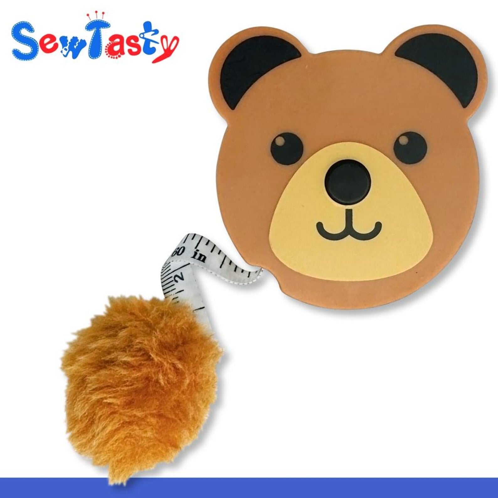 Sew Tasty retractable animal tape measure, 150 cm – for sewing and crafts – available online at Šarlotes Audumi