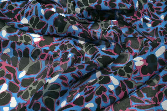 chiffon - motif abstrait | 150 cm | 65 g/m²