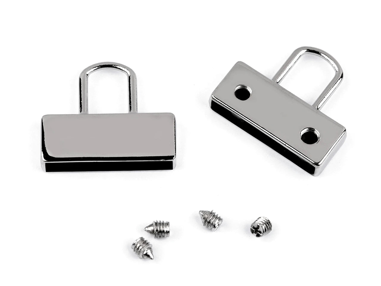 Image of strap, bracelet end fitting with loop 20 mm|in various shades – available at Šarlotes audumi