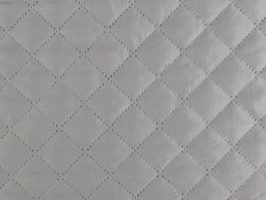 Image of insulated quilted lining - grey 105 g/m² – available at Šarlotes audumi