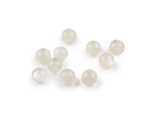 Perles en pierre de lune synthétique Ø6 mm | 10 pcs