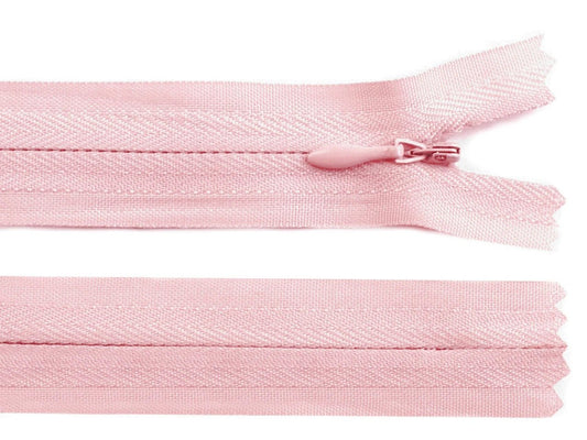 Hidden zipper - powder pink