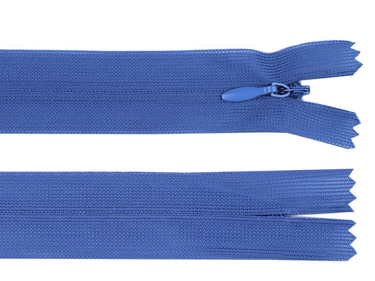 hidden zipper-cornflower blue