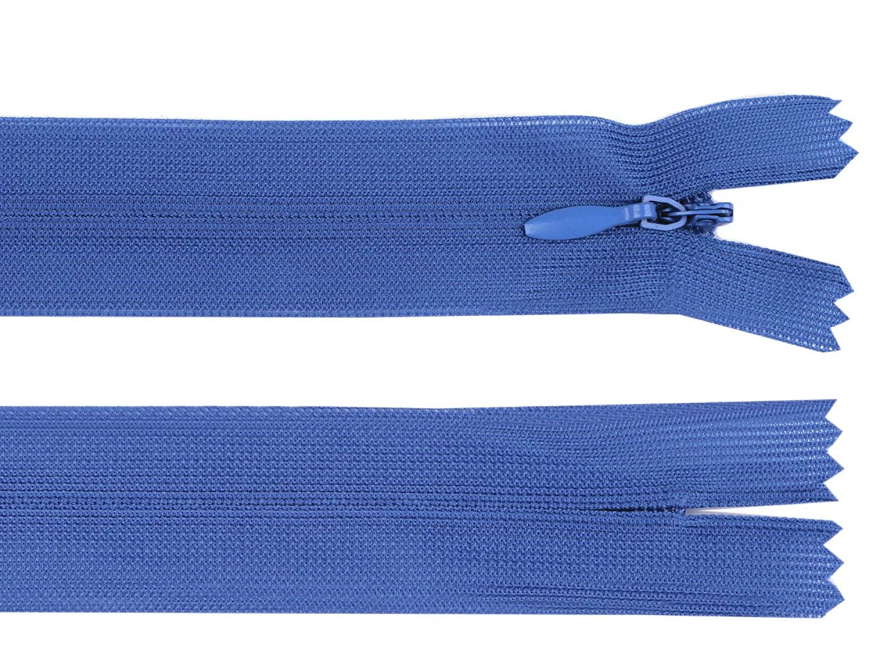 Fermeture éclair invisible bleu saphir