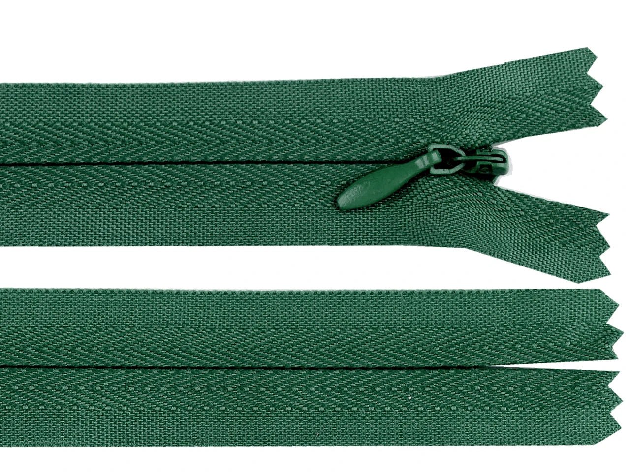 Fermeture éclair invisible - vert herbe
