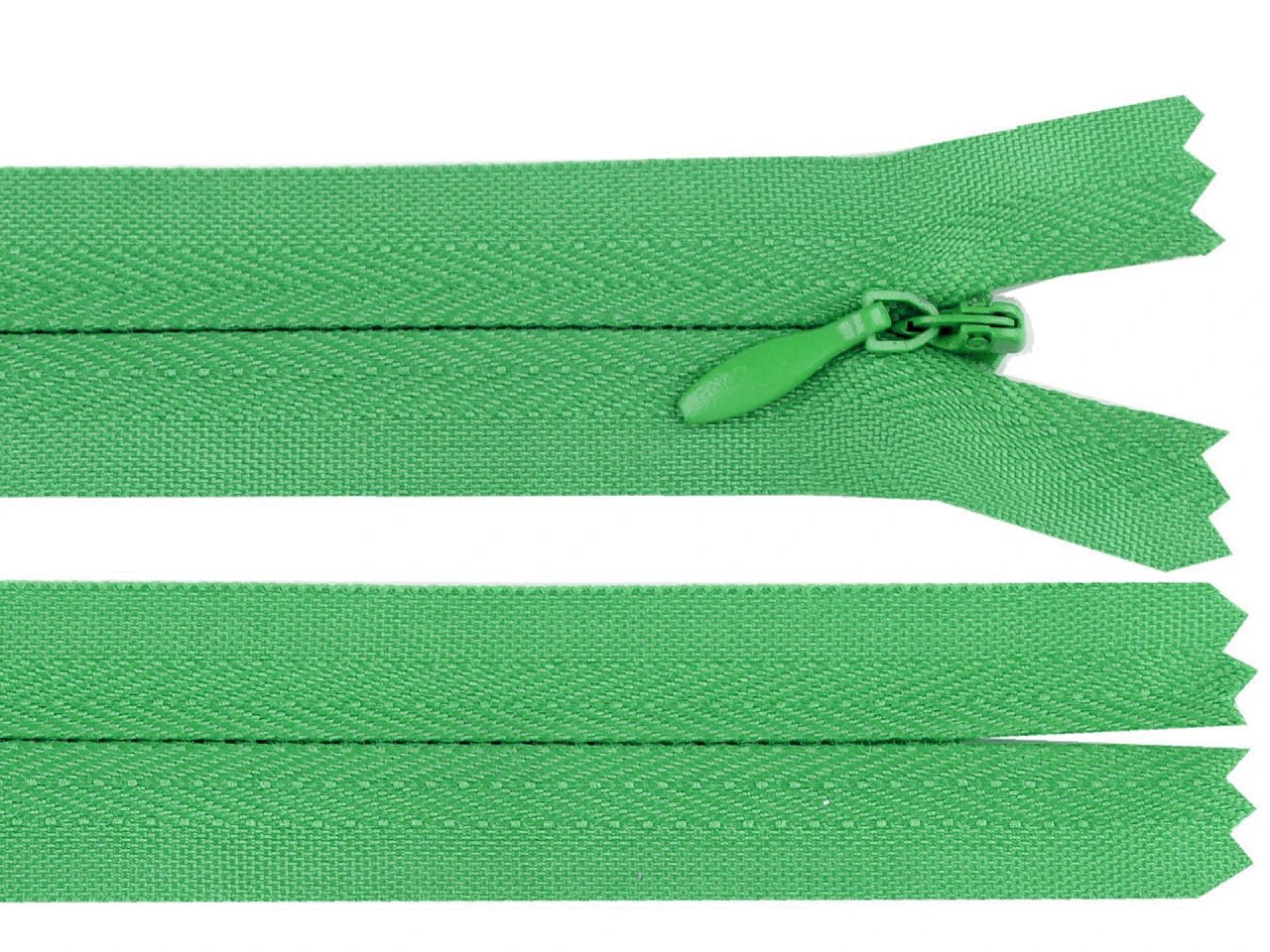 Fermeture éclair dissimulée - vert