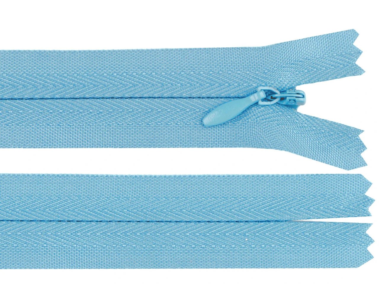 hidden zipper - blue