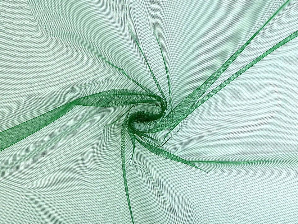Image avec tulle fin - vert foncé 12 g/m² – disponible chez Šarlotes audumi