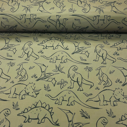 Tissu softshell - dino 310 g/m² – disponible chez Šarlotes audumi