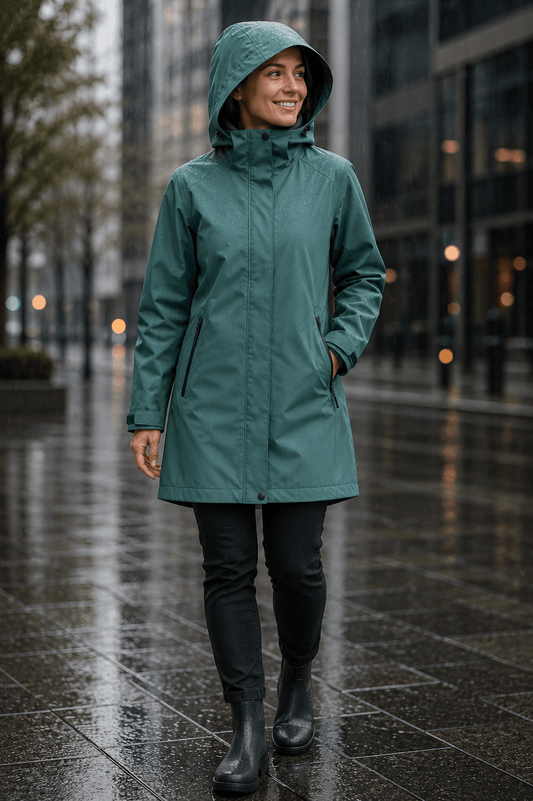 Image of softshell fabric, water-resistant, mint shade – available online at Charlotte Fabrics