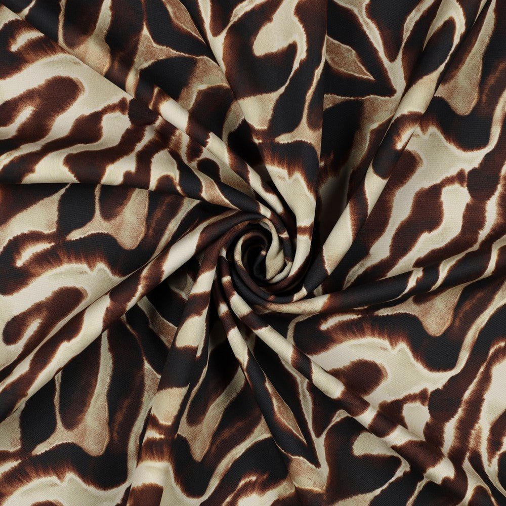 Tissu softshell - motif zèbre 330 g/m²