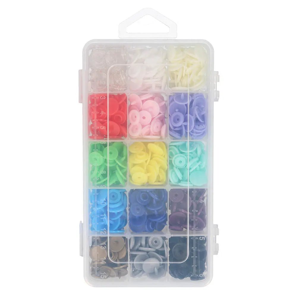 alt
Lot de boutons-pression Ø12,4 mm, 15 couleurs