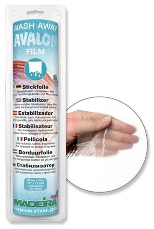Stabilizators ūdenī šķīstošs stabilizators Madeira Avalon Film - 30 cm × 10 m