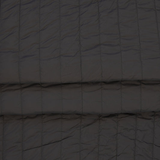 Image of gray quilted fabric with fleece lining – available online at Šarlotes audumi