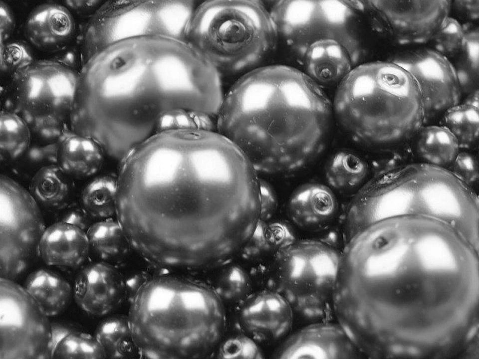 Stikla pērlītes, Ø4–12 mm, dažādi izmēri, 50 g - dažādu krāsu varianti
