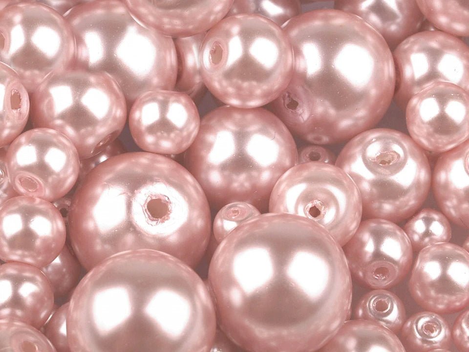 Stikla pērlītes, Ø4–12 mm, dažādi izmēri, 50 g - dažādu krāsu varianti