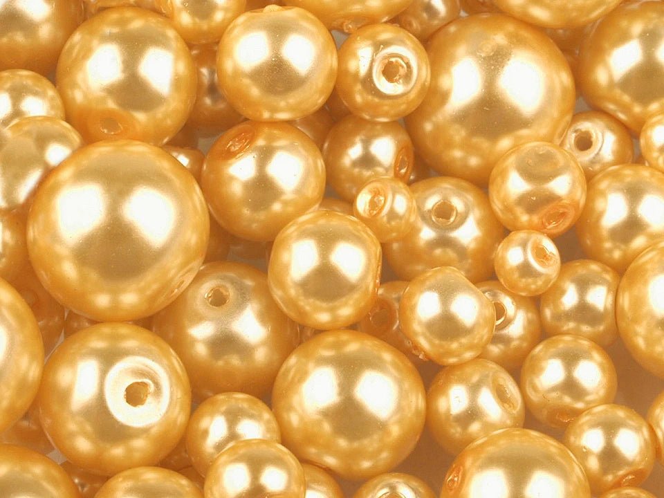 Stikla pērlītes, Ø4–12 mm, dažādi izmēri, 50 g - dažādu krāsu varianti