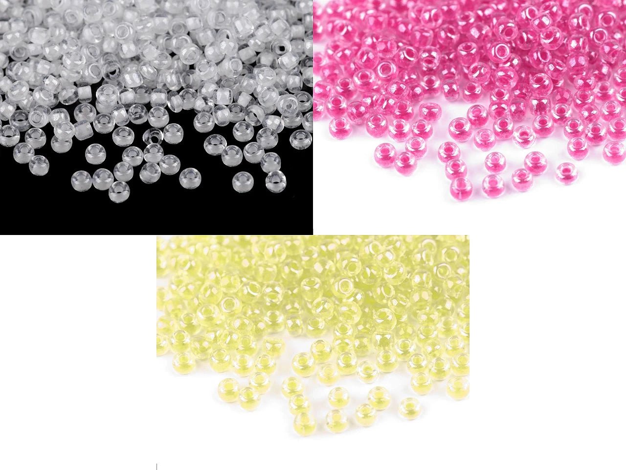 Perles de rocaille en verre 8/0 | 3 mm 50 g | couleurs assorties