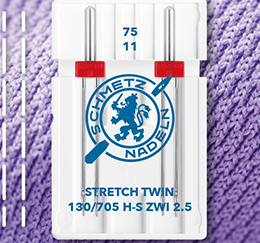 alt
Image with SCHMETZ Stretch Twin sewing machine needles ZWI No. 2.5/75 - 2 pcs – available at Šarlotes audumi