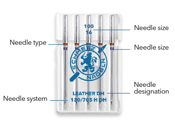 Image of a sewing machine needle, double universal SCHMETZ UNIVERSAL TWIN ZWI - No. 4/100 – available at Charlotte’s Fabrics
