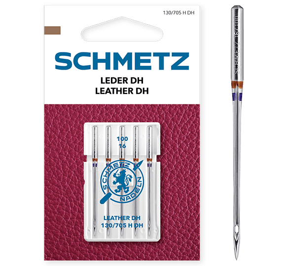 Aiguilles pour machine à coudre pour cuir SCHMETZ LEATHER DH - N°100 (5 pièces)