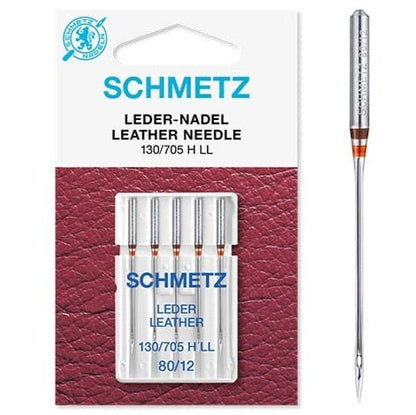 Aiguilles de machine à coudre pour cuir SCHMETZ LEATHER - N°80 (5 pcs.)