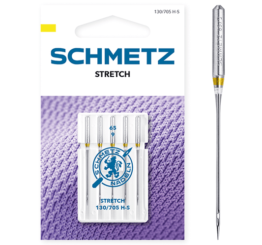 Aiguilles pour machine à coudre pour tricot extensible SCHMETZ STRETCH - N°65 (5 pièces)
