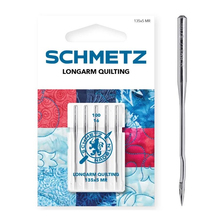 alt
Sewing machine needles for quilting SCHMETZ LONGARM QUILTING 135x5 MR - No. 100 (5 pcs.)